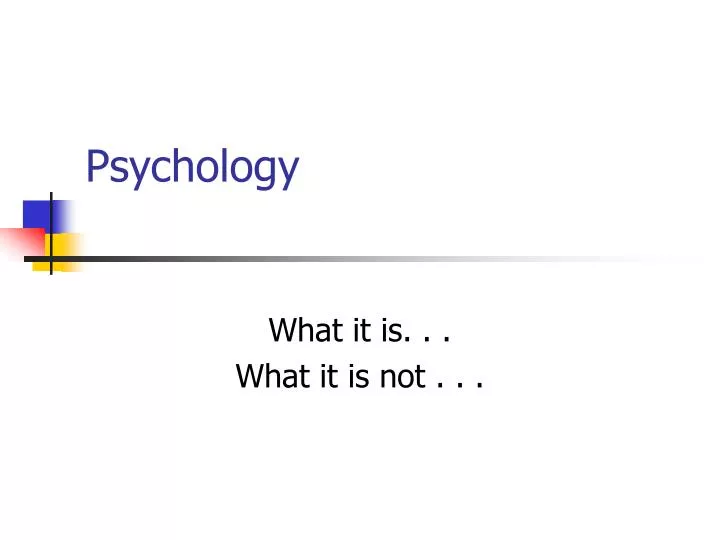 psychology