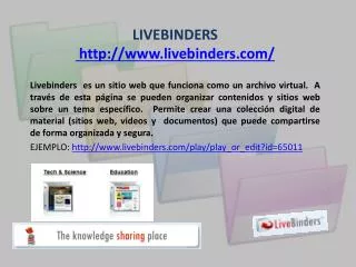 LIVEBINDERS livebinders/