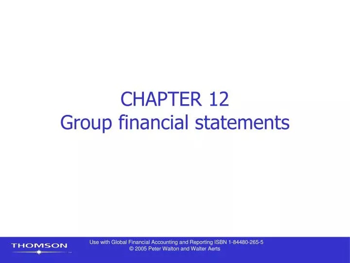 chapter 12 group financial statements