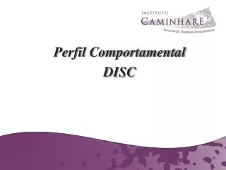 Perfil Comportamental DISC
