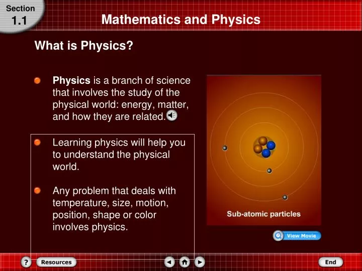 mathematics and physics