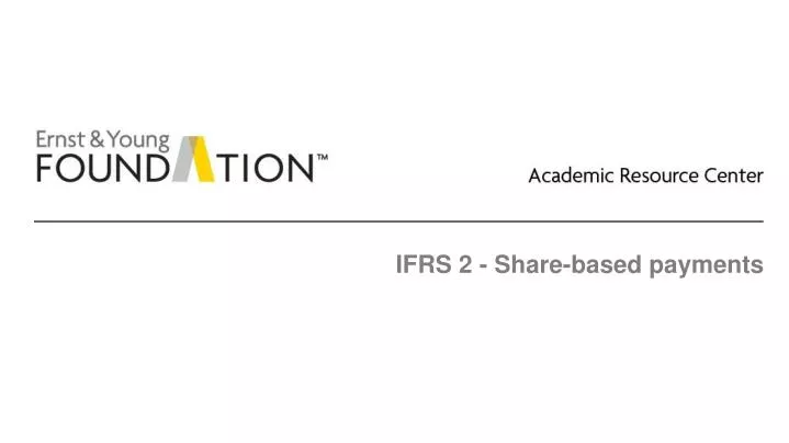 ifrs 2 share based payments