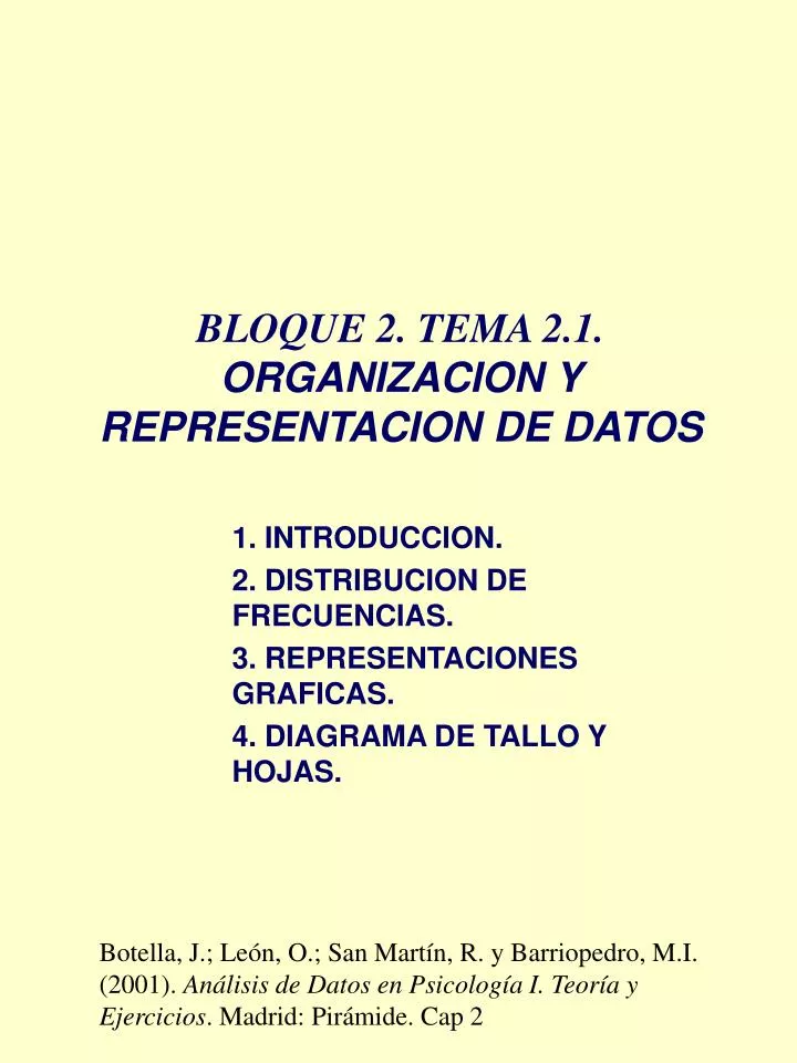 bloque 2 tema 2 1 organizacion y representacion de datos