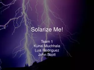 Solarize Me!