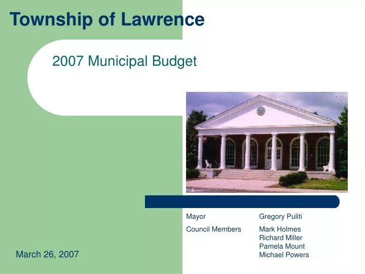 township of lawrence