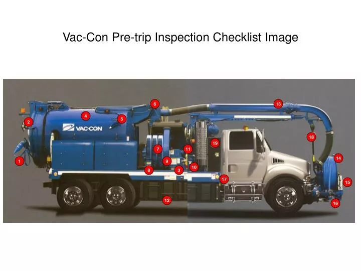 vac con pre trip inspection checklist image