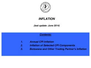 INFLATION (last update: June 2014)