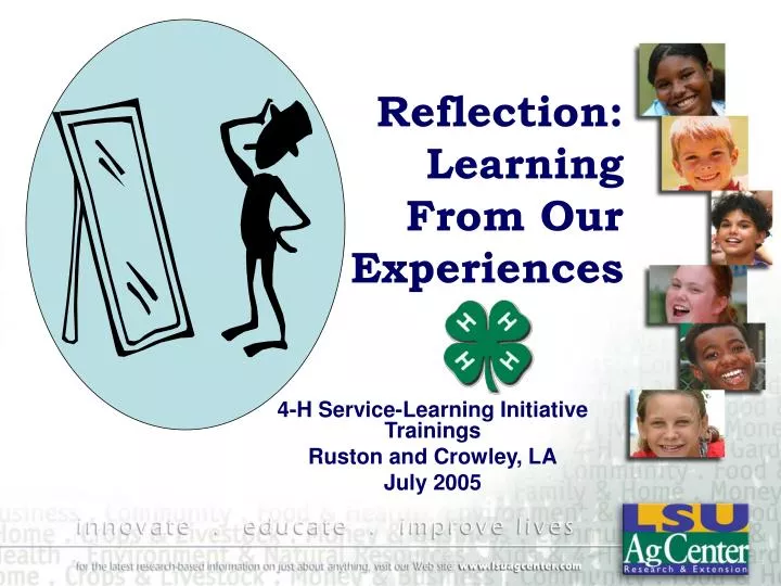 reflection learning from our experiences