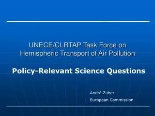 UNECE/CLRTAP Task Force on Hemispheric Transport of Air Pollution