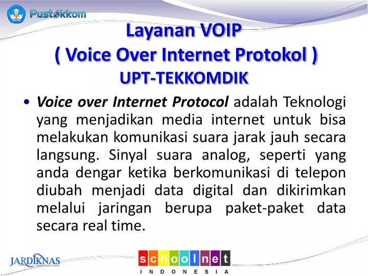 layanan voip voice over internet protokol upt tekkomdik