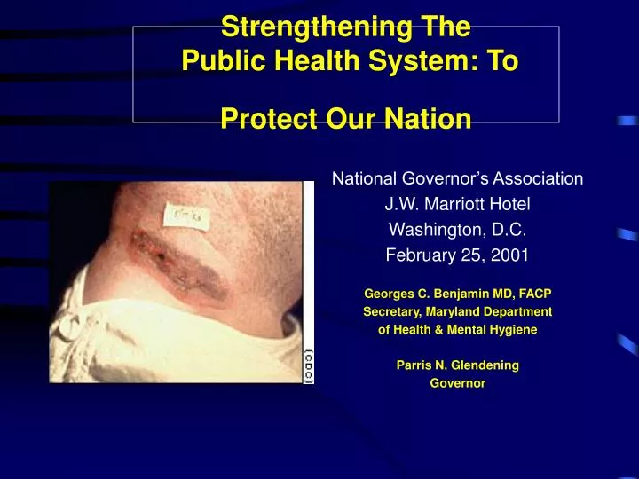 strengthening the public health system to protect our nation