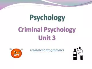 Criminal Psychology Unit 3