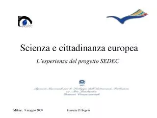 Scienza e cittadinanza europea