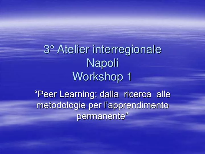 3 atelier interregionale napoli workshop 1