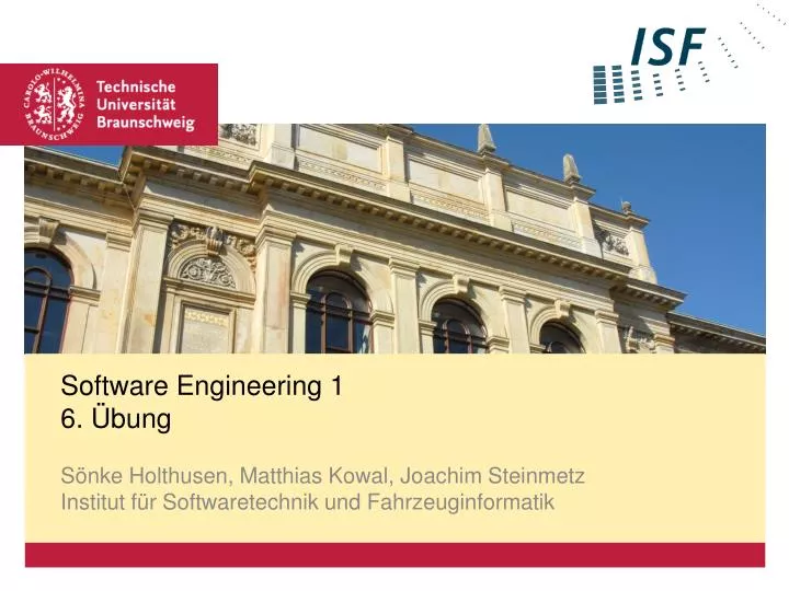 software engineering 1 6 bung