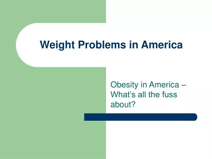 weight problems in america