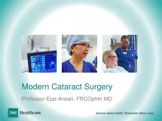 Modern Cataract Surgery