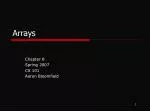 Arrays - slide 1