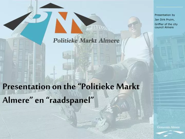 presentation on the politieke markt almere en raadspanel