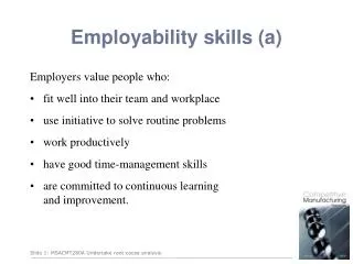 Employability skills (a)