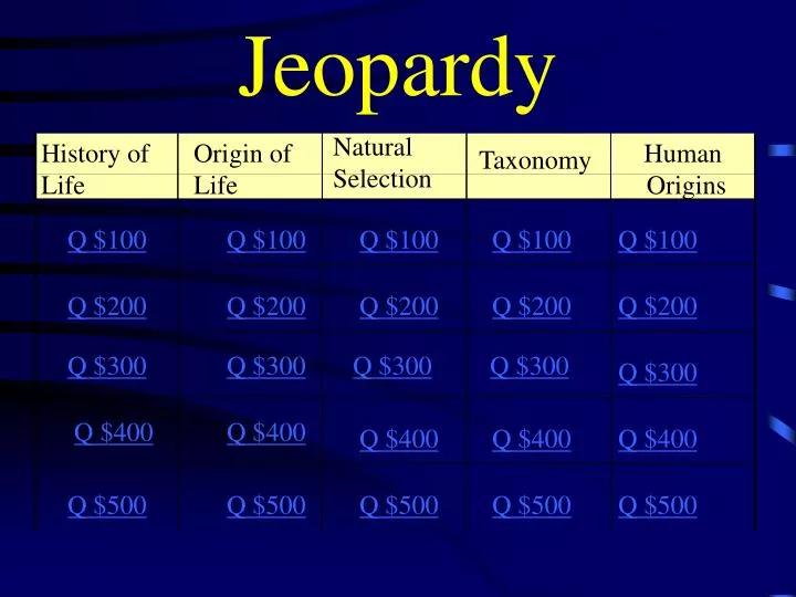 jeopardy