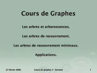 Cours de Graphes