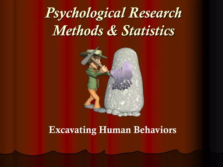 psychological research methods statistics