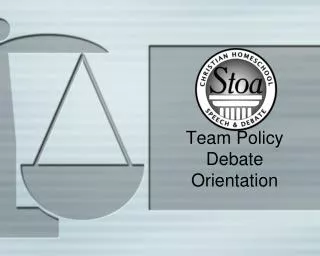 Team Policy Debate Orientation