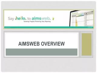 Aimsweb overview