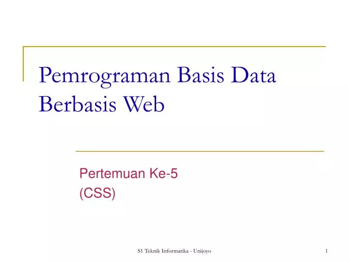 pemrograman basis data berbasis web