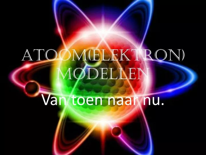 atoom elektron modellen