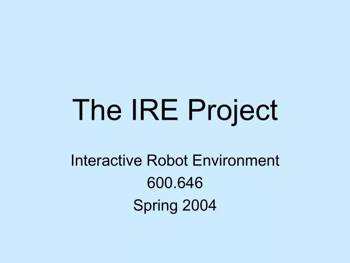 the ire project