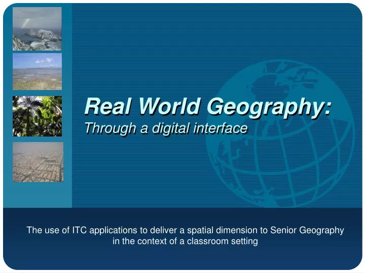 real world geography through a digital interface