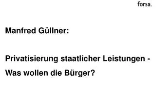 Manfred Güllner: