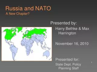 Russia and NATO A New Chapter?
