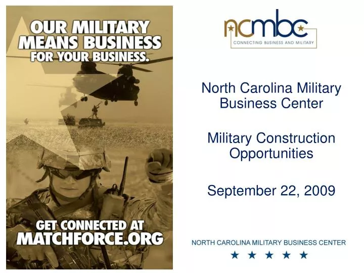 north carolina military business center military construction opportunities september 22 2009
