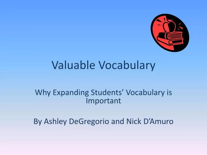 valuable vocabulary