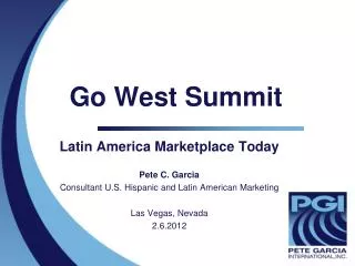 Go West Summit