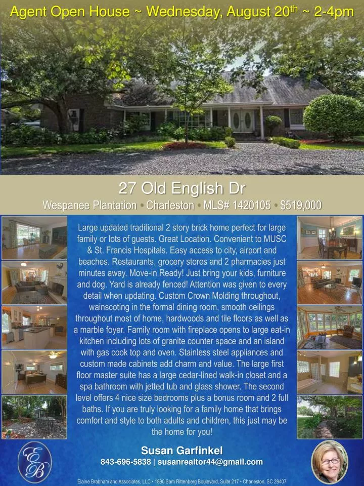 agent open house wednesday august 20 th 2 4pm
