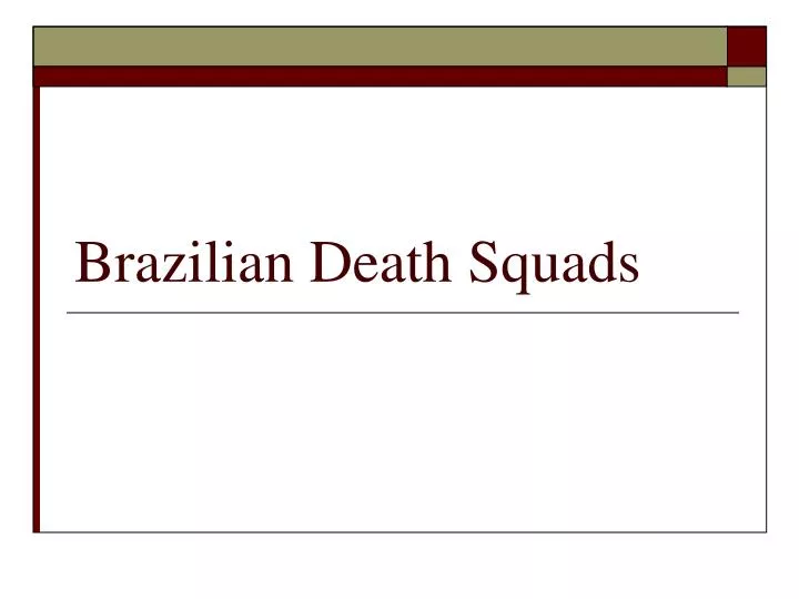 brazilian death squads