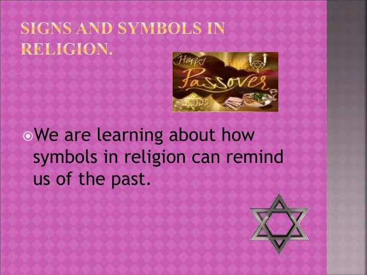 signs and symbols in religion