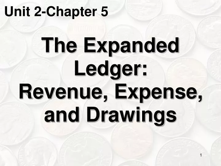 the expanded ledger revenue expense and drawings