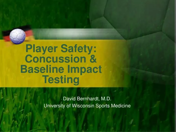 player safety concussion baseline impact testing