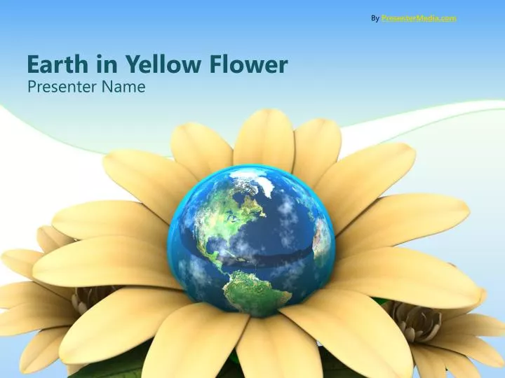earth in yellow flower