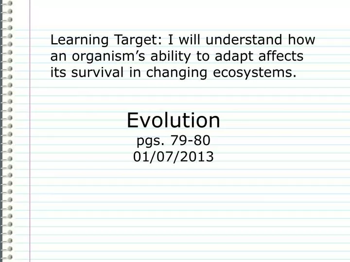 evolution pgs 79 80 01 07 2013