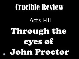 Crucible Review