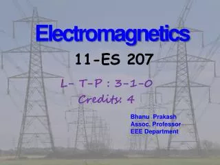 Electromagnetics 11-ES 207