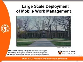 Large Scale Deployment of Mobile Work Management