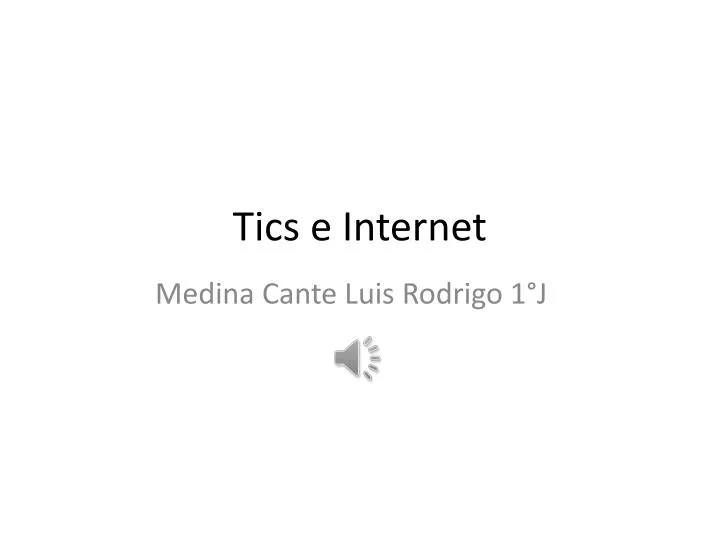 tics e internet