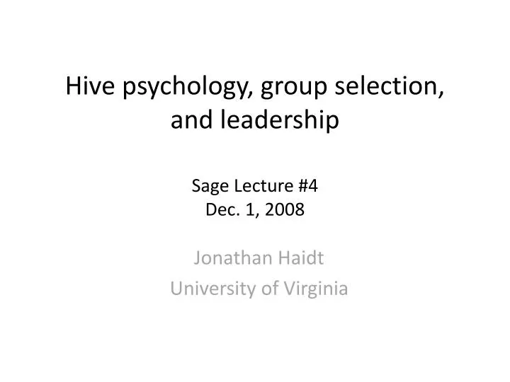 jonathan haidt university of virginia